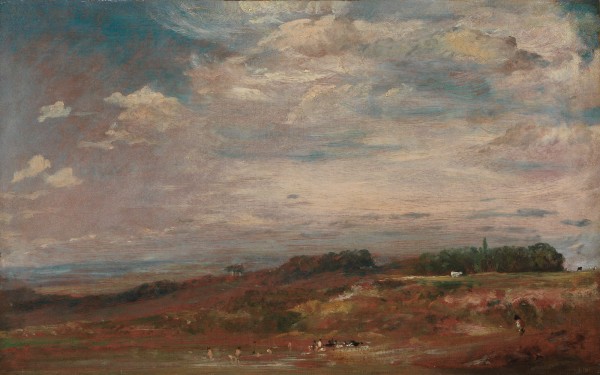 Hampstead Heath with Bathers by John Constable